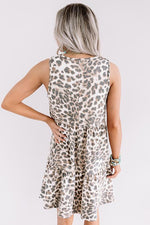 Layered Leopard Mini Dress