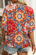 Floral Batwing Blouse