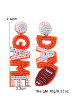 Game Day Earrings (Orange)