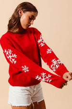 Fluffy Snowflake Sweater