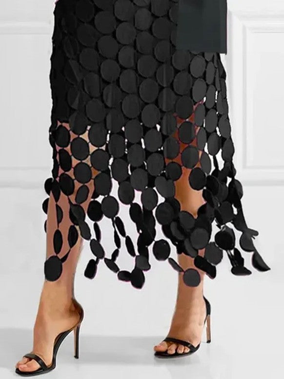 Hollow Polka-Dot Skirt