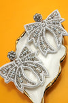 Beaded Bow Earrings