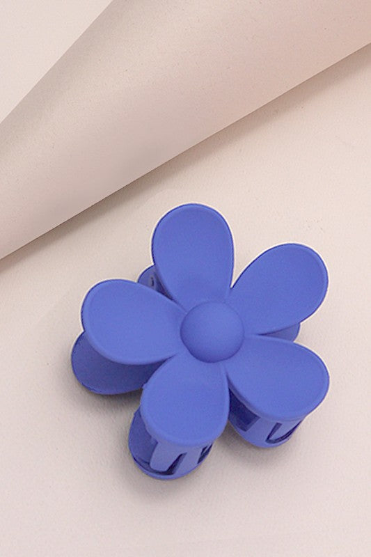 Oversized Flower Claw Clip (Blue)