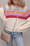 Color Blocked Striped Sweater