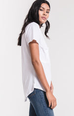 The Washed Cotton Pocket Tee (White)