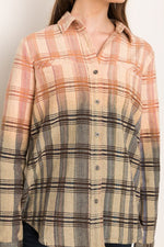 Ombre Button Up