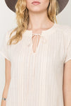 Ivory Peplum Top