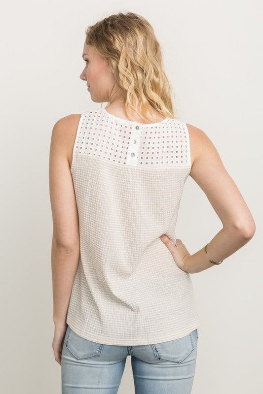 Eyelet Lace Tank