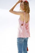 Sleeveless Tie Back Tank