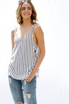 Sleeveless Tie Back Tank