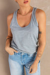 Scoop Neck Tank (Grey)