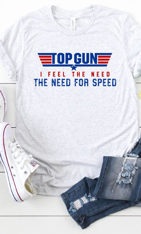 Top Gun Tee in Grey