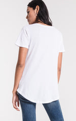 The Washed Cotton Pocket Tee (White)